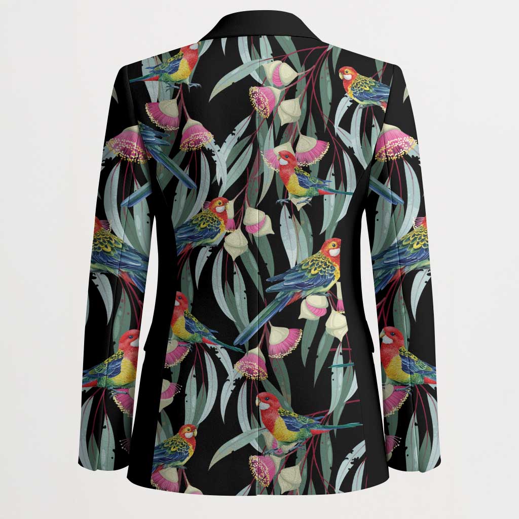 Eastern Rosella Australia Blazer Eucalyptus Blossom Seamless Style - Aussie Hoodie