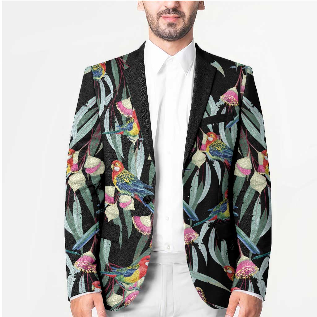 Eastern Rosella Australia Blazer Eucalyptus Blossom Seamless Style - Aussie Hoodie