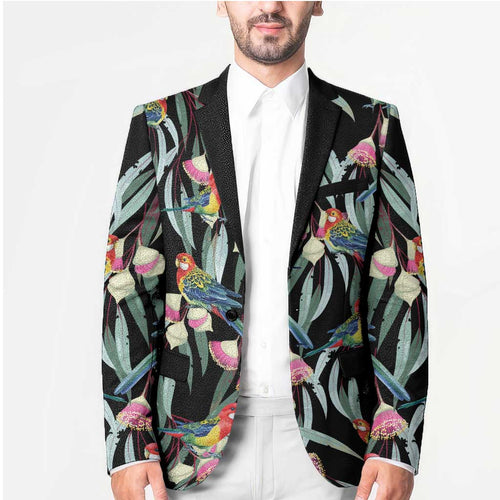 Eastern Rosella Australia Blazer Eucalyptus Blossom Seamless Style - Aussie Hoodie