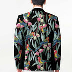 Eastern Rosella Australia Blazer Eucalyptus Blossom Seamless Style - Aussie Hoodie