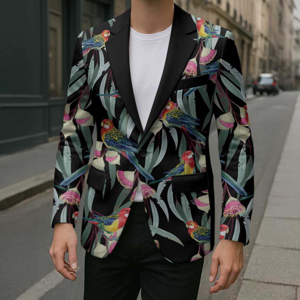 Eastern Rosella Australia Blazer Eucalyptus Blossom Seamless Style - Aussie Hoodie