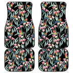 Eastern Rosella Australia Car Mats Eucalyptus Blossom Seamless Style - Aussie Hoodie