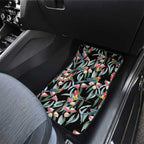 Eastern Rosella Australia Car Mats Eucalyptus Blossom Seamless Style - Aussie Hoodie