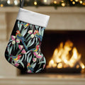 Eastern Rosella Australia Christmas Stocking Eucalyptus Blossom Seamless Style - Aussie Hoodie