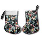 Eastern Rosella Australia Christmas Stocking Eucalyptus Blossom Seamless Style - Aussie Hoodie