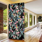 Eastern Rosella Australia Door Cover Eucalyptus Blossom Seamless Style - Aussie Hoodie
