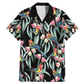 Eastern Rosella Australia Family Matching Mermaid Dress and Hawaiian Shirt Eucalyptus Blossom Seamless Style - Aussie Hoodie