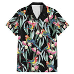 Eastern Rosella Australia Family Matching Mermaid Dress and Hawaiian Shirt Eucalyptus Blossom Seamless Style - Aussie Hoodie