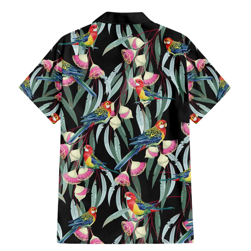 Eastern Rosella Australia Family Matching Mermaid Dress and Hawaiian Shirt Eucalyptus Blossom Seamless Style - Aussie Hoodie