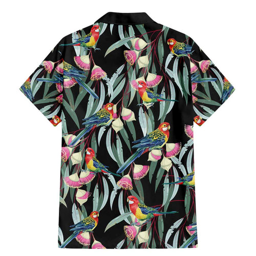 Eastern Rosella Australia Family Matching Mermaid Dress and Hawaiian Shirt Eucalyptus Blossom Seamless Style - Aussie Hoodie
