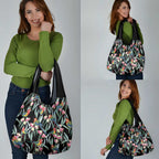 Eastern Rosella Australia Grocery Bag Eucalyptus Blossom Seamless Style - Aussie Hoodie