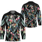 Eastern Rosella Australia Hockey Jersey Eucalyptus Blossom Seamless Style - Aussie Hoodie