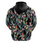 Eastern Rosella Australia Hoodie Eucalyptus Blossom Seamless Style - Aussie Hoodie