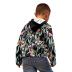 Eastern Rosella Australia Kid Hoodie Eucalyptus Blossom Seamless Style - Aussie Hoodie