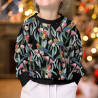 Eastern Rosella Australia Kid Ugly Christmas Sweater Eucalyptus Blossom Seamless Style - Aussie Hoodie