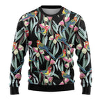 Eastern Rosella Australia Ugly Christmas Sweater Eucalyptus Blossom Seamless Style - Aussie Hoodie