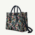 Eastern Rosella Australia Leather Bag Eucalyptus Blossom Seamless Style - Aussie Hoodie