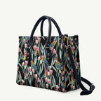Eastern Rosella Australia Leather Bag Eucalyptus Blossom Seamless Style - Aussie Hoodie