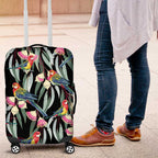 Eastern Rosella Australia Luggage Cover Eucalyptus Blossom Seamless Style - Aussie Hoodie