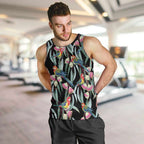 Eastern Rosella Australia Men Tank Top Eucalyptus Blossom Seamless Style - Aussie Hoodie