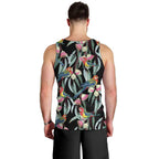 Eastern Rosella Australia Men Tank Top Eucalyptus Blossom Seamless Style - Aussie Hoodie