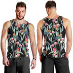Eastern Rosella Australia Men Tank Top Eucalyptus Blossom Seamless Style - Aussie Hoodie