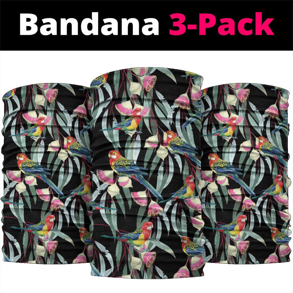 Eastern Rosella Australia Neck Gaiter Eucalyptus Blossom Seamless Style - Aussie Hoodie