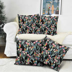 Eastern Rosella Australia Pillow Cover Eucalyptus Blossom Seamless Style - Aussie Hoodie