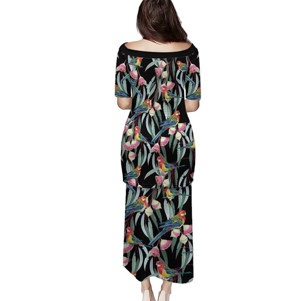 Eastern Rosella Australia Puletasi Eucalyptus Blossom Seamless Style - Aussie Hoodie