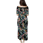 Eastern Rosella Australia Puletasi Eucalyptus Blossom Seamless Style - Aussie Hoodie
