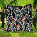 Eastern Rosella Australia Quilt Eucalyptus Blossom Seamless Style - Aussie Hoodie