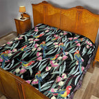 Eastern Rosella Australia Quilt Eucalyptus Blossom Seamless Style - Aussie Hoodie