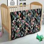 Eastern Rosella Australia Quilt Eucalyptus Blossom Seamless Style - Aussie Hoodie