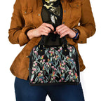 Eastern Rosella Australia Shoulder Handbag Eucalyptus Blossom Seamless Style - Aussie Hoodie
