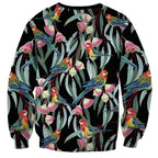 Eastern Rosella Australia Sweatshirt Eucalyptus Blossom Seamless Style - Aussie Hoodie