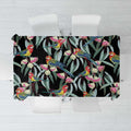 Eastern Rosella Australia Tablecloth Eucalyptus Blossom Seamless Style - Aussie Hoodie