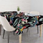 Eastern Rosella Australia Tablecloth Eucalyptus Blossom Seamless Style - Aussie Hoodie