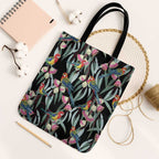 Eastern Rosella Australia Tote Bag Eucalyptus Blossom Seamless Style - Aussie Hoodie