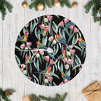 Eastern Rosella Australia Tree Skirt Eucalyptus Blossom Seamless Style - Aussie Hoodie