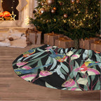 Eastern Rosella Australia Tree Skirt Eucalyptus Blossom Seamless Style - Aussie Hoodie