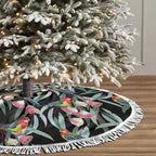 Eastern Rosella Australia Tree Skirt Eucalyptus Blossom Seamless Style - Aussie Hoodie