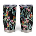 Eastern Rosella Australia Tumbler Cup Eucalyptus Blossom Seamless Style - Aussie Hoodie