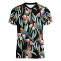 Eastern Rosella Australia Women V-Neck T-Shirt Eucalyptus Blossom Seamless Style - Aussie Hoodie