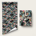 Eastern Rosella Australia Wrapping Paper Eucalyptus Blossom Seamless Style - Aussie Hoodie