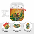 Eastern Rosella Australia AirPods Case Banksia Aboriginal Art - Aussie Hoodie