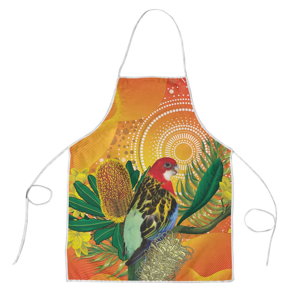 Eastern Rosella Australia Apron Banksia Aboriginal Art - Aussie Hoodie