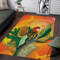 Eastern Rosella Australia Area Rug Banksia Aboriginal Art - Aussie Hoodie