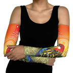 Eastern Rosella Australia Arm Sleeves Banksia Aboriginal Art - Aussie Hoodie