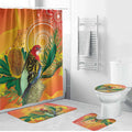 Eastern Rosella Australia Bathroom Set Banksia Aboriginal Art - Aussie Hoodie