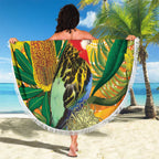 Eastern Rosella Australia Beach Blanket Banksia Aboriginal Art - Aussie Hoodie